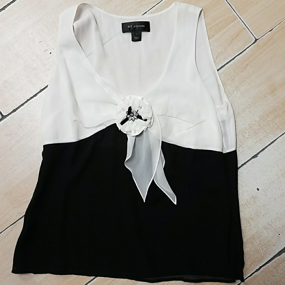 St. John silk blouse